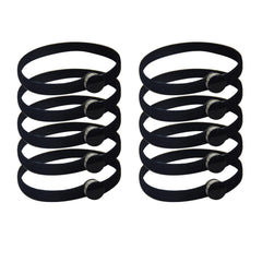 KMYZQDV front packaging showing 10 snap hair ties and benefits