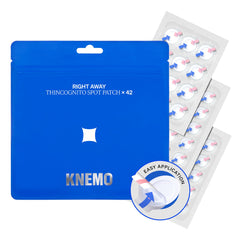 KNEMO front packaging showing 42-count patch box and benefits