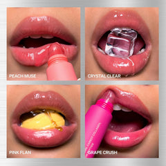 KNEMO on lips lifestyle image with model showing glossy, plumped appearance