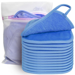 KODAMO front view of a plush makeup remover cloth showing soft pile and edges, gentle cleansing