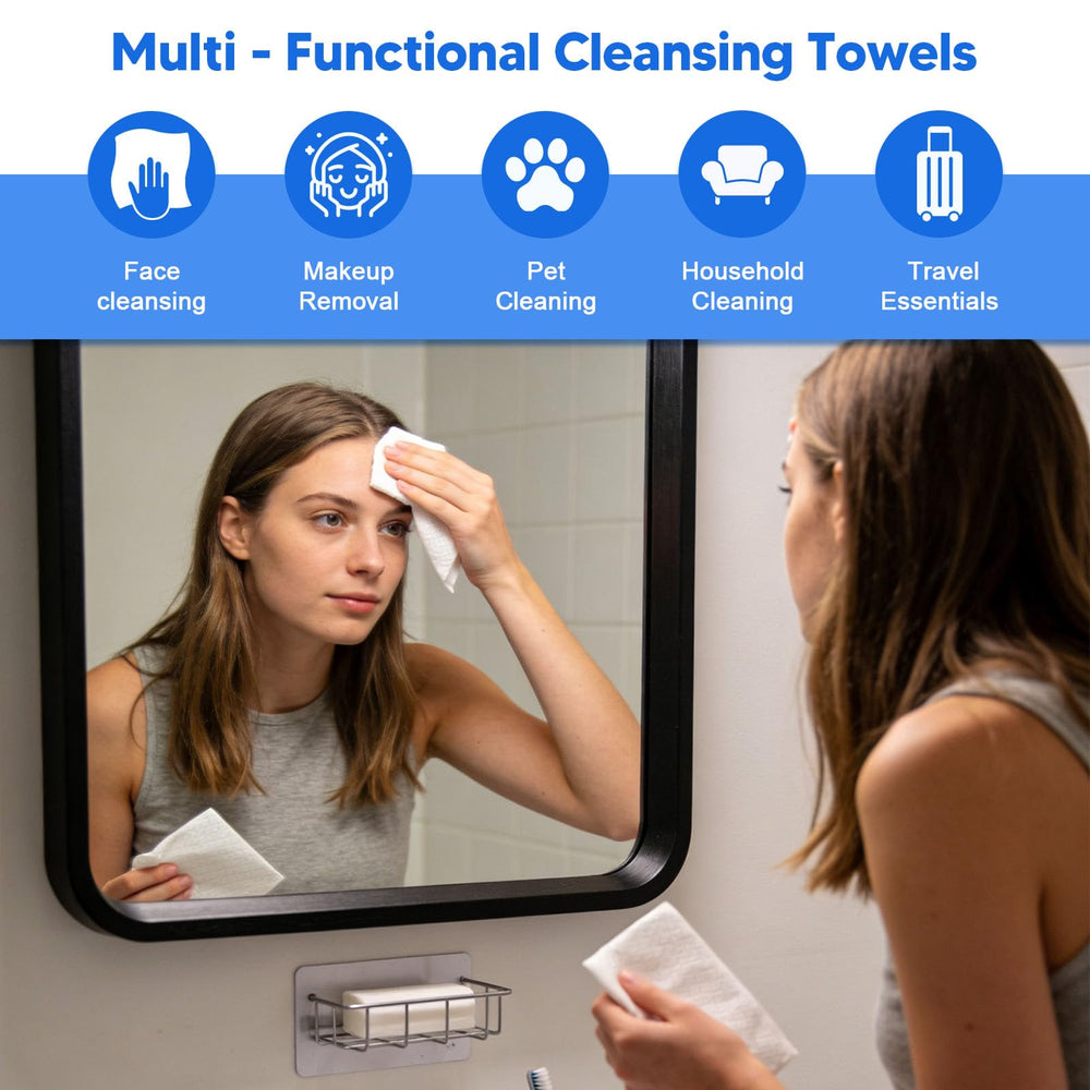 KODAMO towel in hand demonstrating size and durable lint-free performance