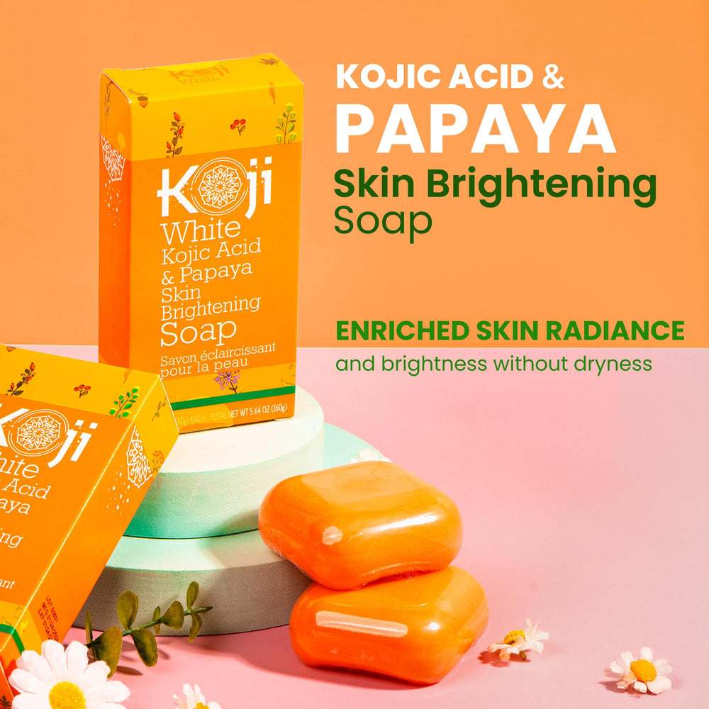 Koji White soap bar texture close-up showing smooth exfoliating surface