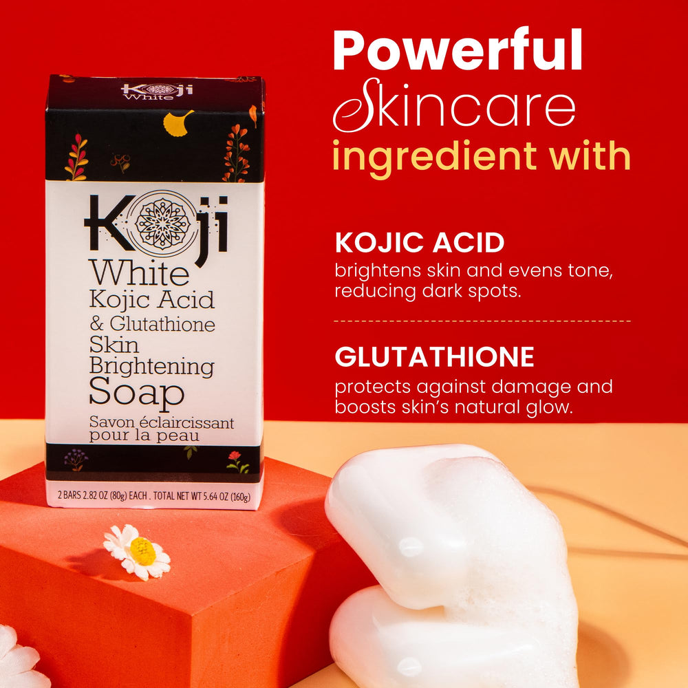 Koji White bar held in hand to show travel-friendly size