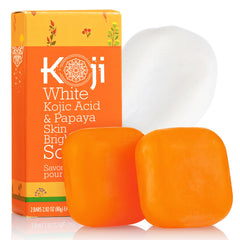 Koji White front packaging showing two bars and benefits