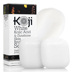 Koji White front packaging showing two bars and brand benefits