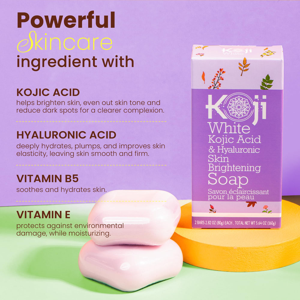 Koji White packaging box displayed for product information