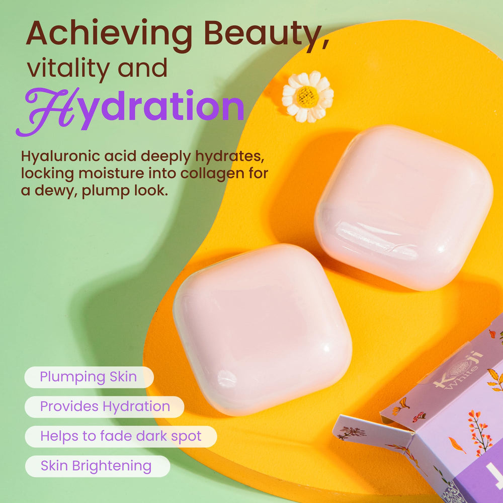 Koji White soap texture detail highlighting smooth surface