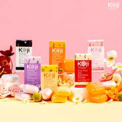 Koji White two-bar retail packaging conveying value and convenience