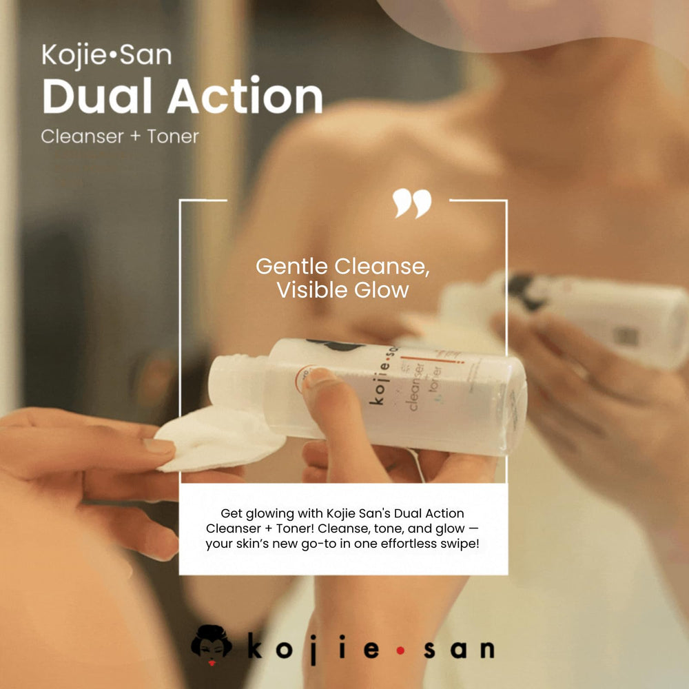 Kojie San before and after skin texture improvement visual benefit