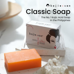 Kojie San creamy lather close-up demonstrating gentle cleansing action
