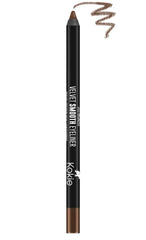 Kokie bronzed eyeliner pencil front packaging shows shade and compact size for travel