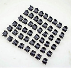 KOLIFU mixed black brown clear clips spread to show color matching