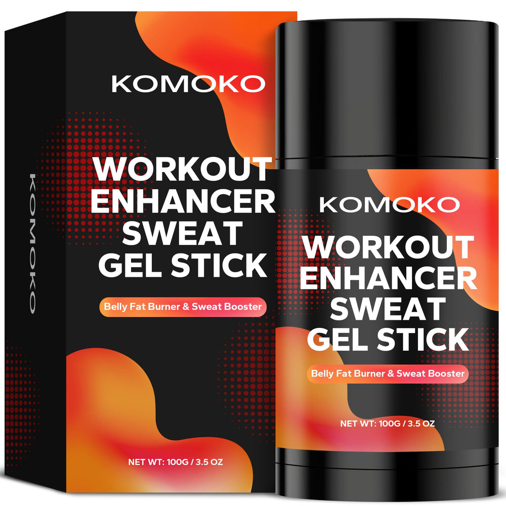 Komoko front packaging view showing sweat stick benefits