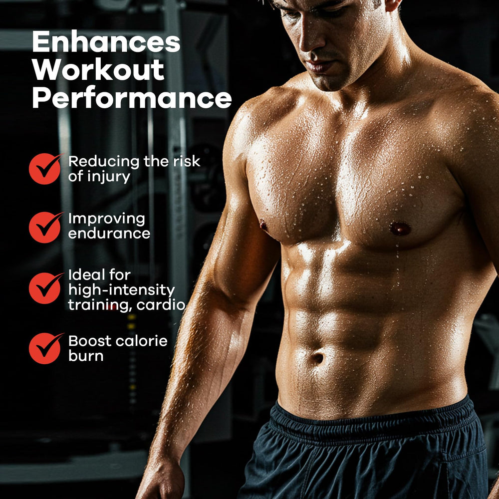 Komoko stick used with a waist trimmer for intensified sweat