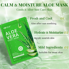 KONEUK aloe gel essence droplet on hand showing hydrating texture
