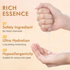 KONEUK hyaluronic and aloe ingredients visual emphasizing calming hydration