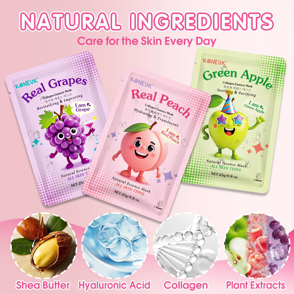 KONEUK mask in use on teen relaxing during at-home spa for instant hydration