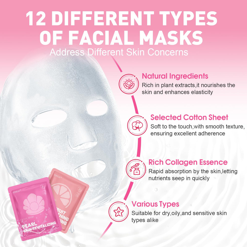 KONEUK collagen mask single sachet close-up highlighting rich hydrating essence