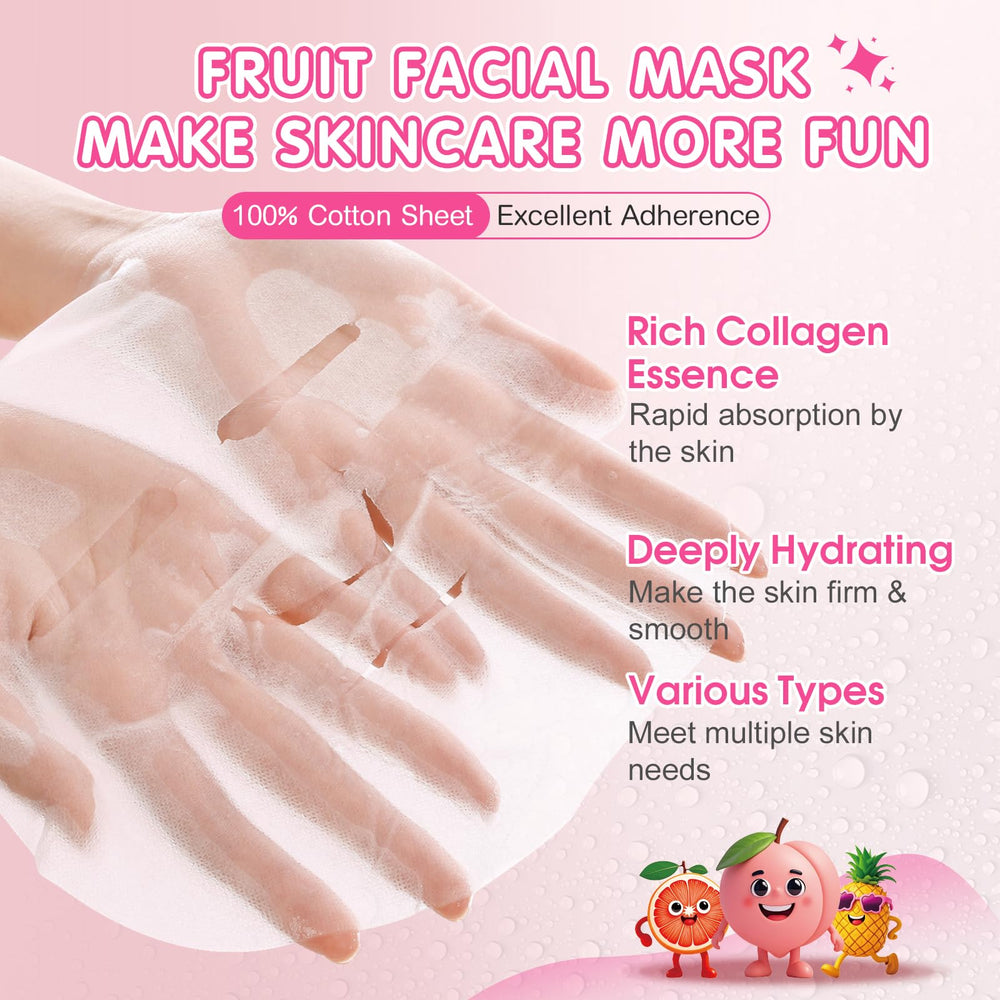 KONEUK strawberry mask close-up showing soft sheet texture and comfort