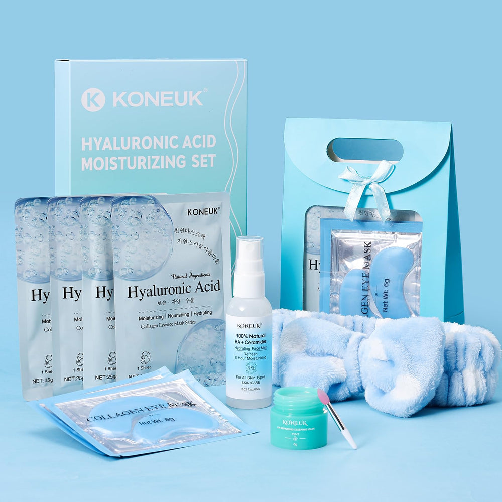 KONEUK travel size comparison showing compact pieces that fit in a carry-on bag
