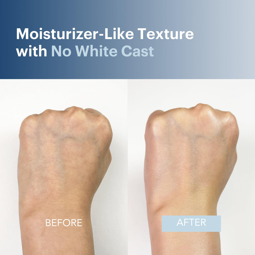 KOOLSOL applied on hand to show sheer finish and non-greasy benefit