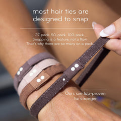KOOSHOO elastic core cross-section showing natural rubber for durable stretch