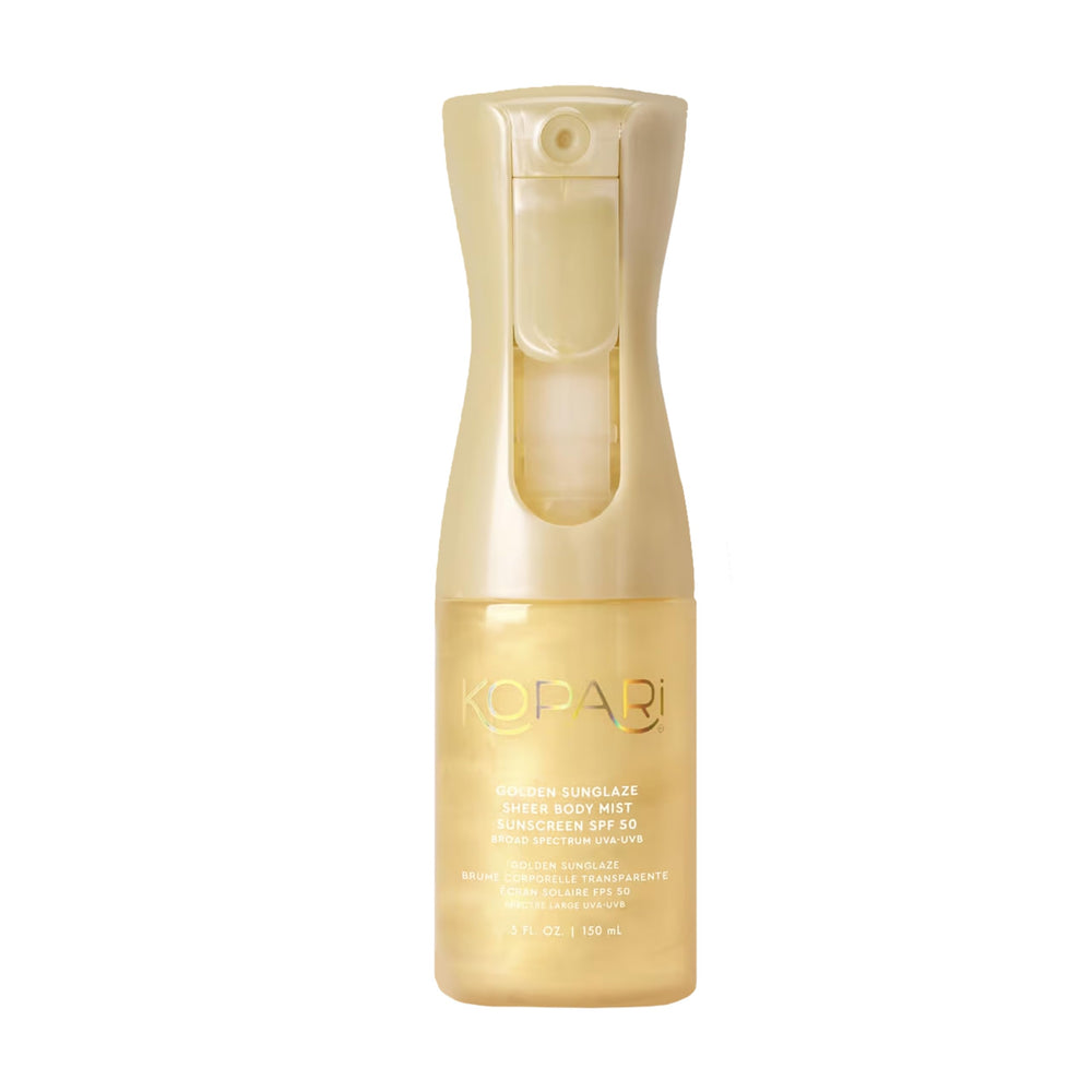 Kopari front packaging showing SPF 50 and glowing finish benefit