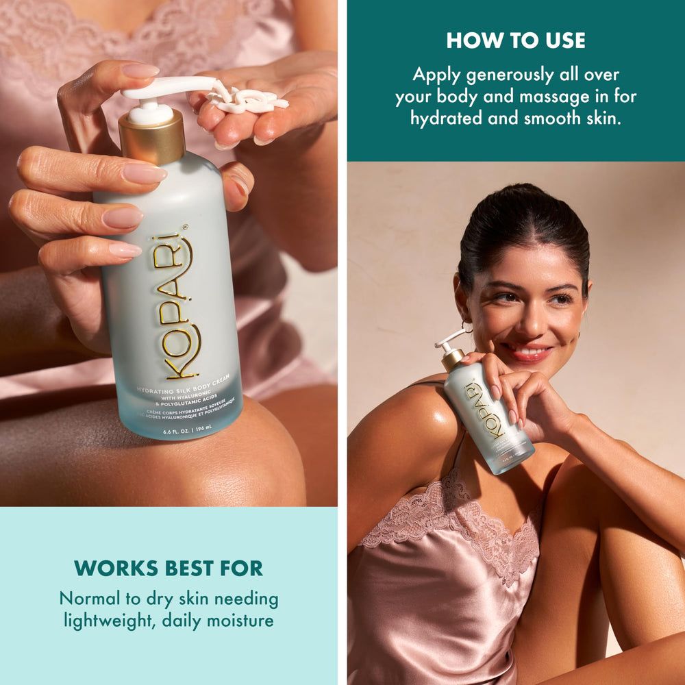 Kopari product label focused on ingredients to show hyaluronic and polyglutamic acids