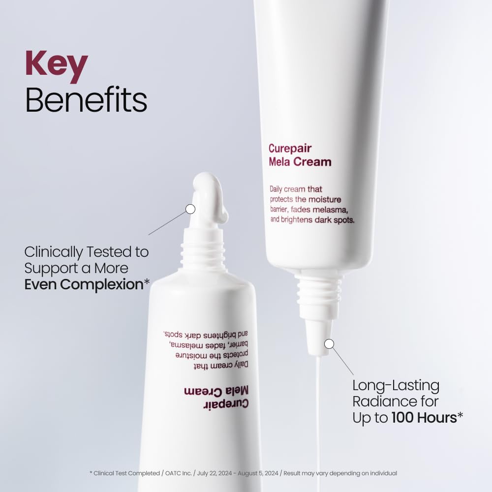 Kopher Mela Cream with 4ever clinic badge signaling clinical collaboration benefit