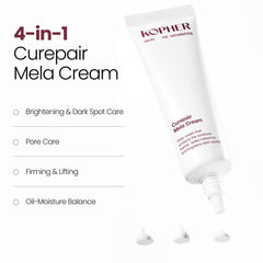 Kopher Mela Cream staged in bathroom routine illustrating daily layering use