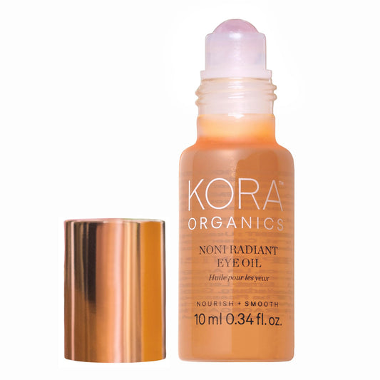 KORA Organics front bottle view showing compact travel-friendly packaging and organic label