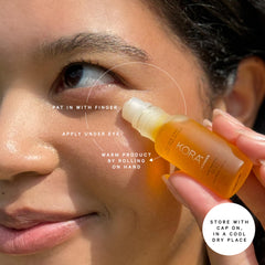 KORA Organics rose quartz roller close-up demonstrating smooth cooling applicator benefit