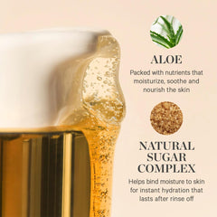 KORA Organics ingredient trio turmeric noni aloe highlighting natural brightening and hydration