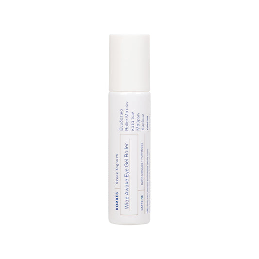 KORRES wide awake eye gel front packaging showing brand and product benefits