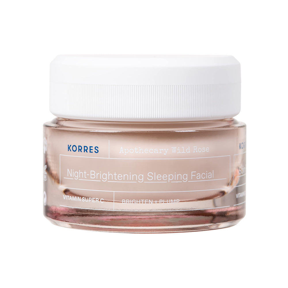 KORRES front jar view showing elegant label and benefit of hydration