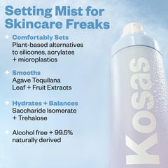 Kosas Cloud Set close-up nozzle view highlighting fine atomizer for smooth application