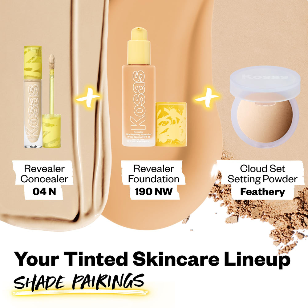 Kosas concealer covering facial spot showing natural-looking camouflage