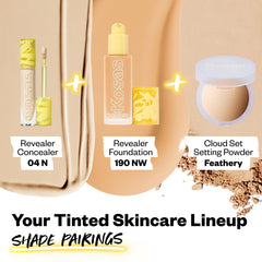 Kosas concealer covering facial spot showing natural-looking camouflage