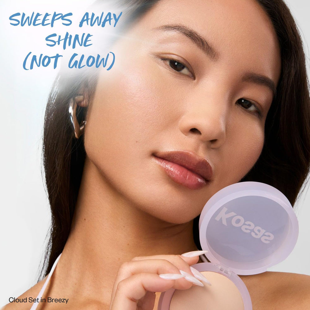 Kosas texture closeup of powder particles that blur pores and reduce shine
