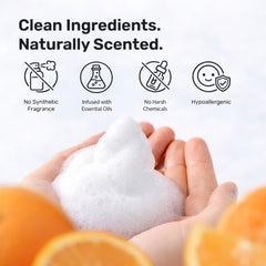 kosmatology foam texture closeup illustrating creamy lather and gentle cleanse