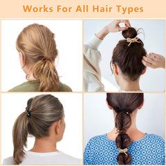 KOVOLITU in-use ponytail demonstrating secure hold and comfortable all-day wear