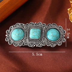 KOVOLITU barrettes styled with boho outfit showing versatile fashion use