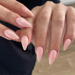 KQueenest close-up of almond shape edges for smooth natural fit