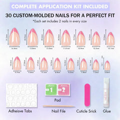 KQueenest prepping nails with file and prep pad for secure adhesion and smooth fit