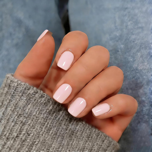 KQueenest front packaging showing kit components and pastel pink nails for convenience