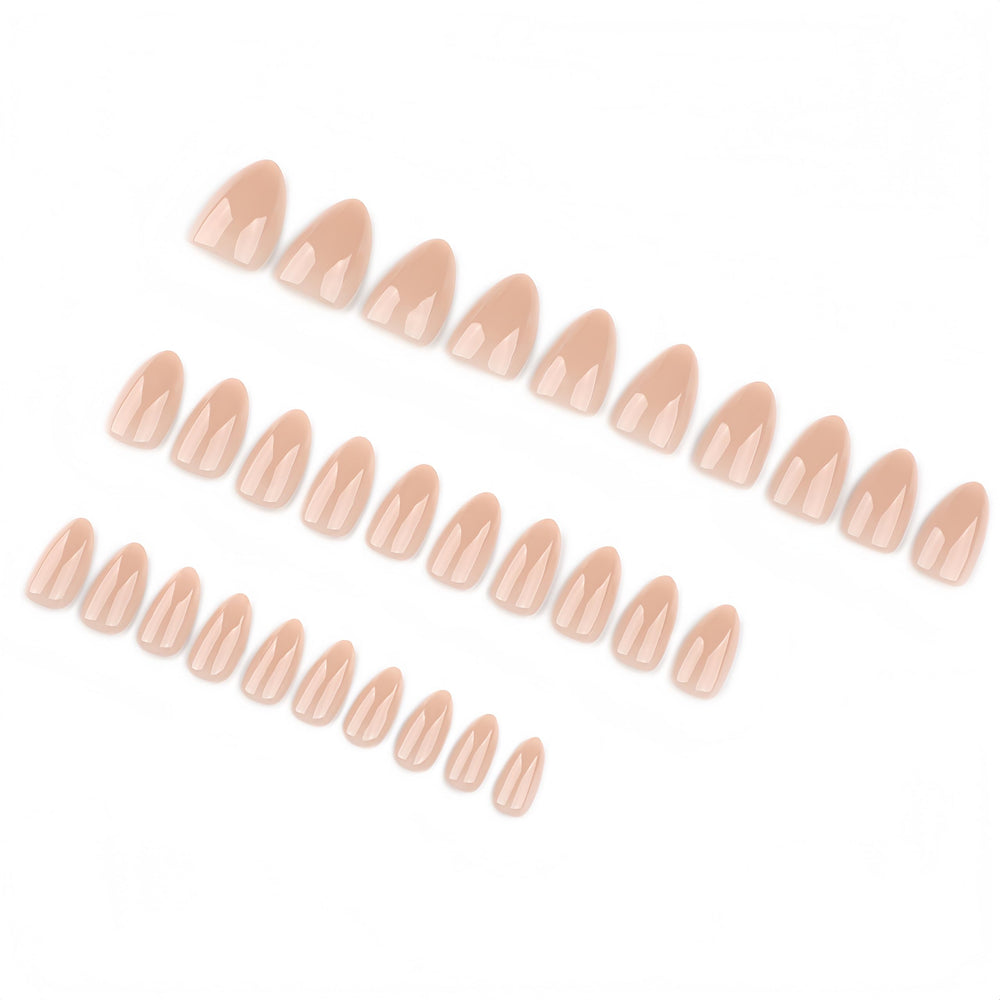 KQueenest top view layout showing uniform almond shape for a natural polished look