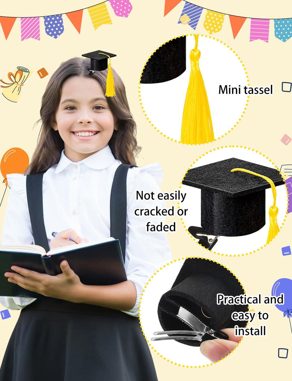 KQYSLXG bright yellow tassel close-up adding festive contrast