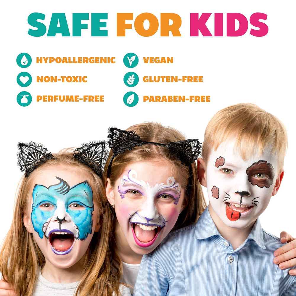 Kraze FX product label and ingredients view indicating cosmetic-grade, hypoallergenic formulation