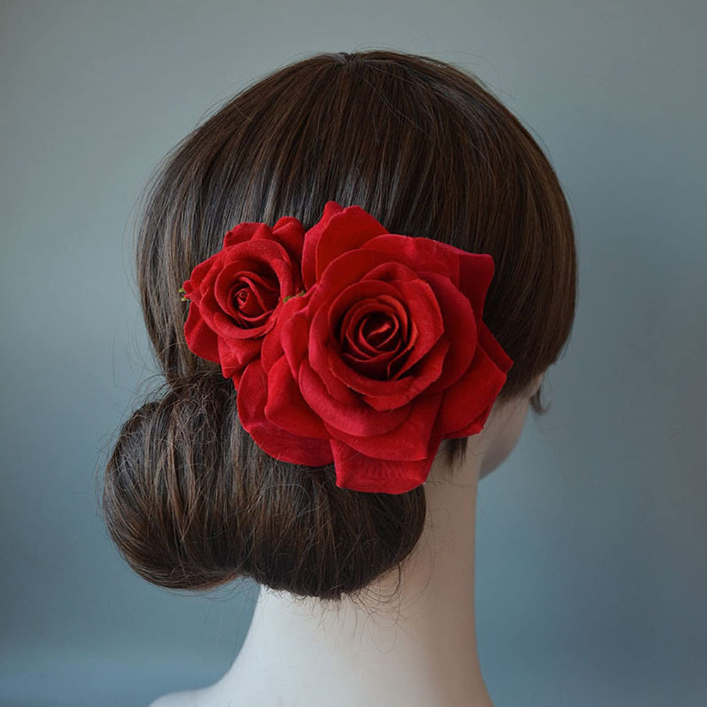 Kriccio hair comb in a bridal updo demonstrating placement and photo-ready style