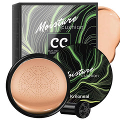 Kriloneal compact open showing cushion and mirror for easy touch-ups